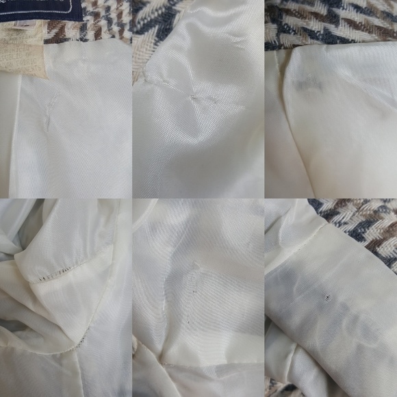 Vintage Houndstooth Academia Style Blazer Jacket Shacket 10 - Picture 8 of 8